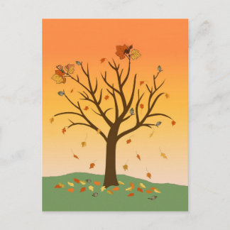 Autumn Sunset Post Card