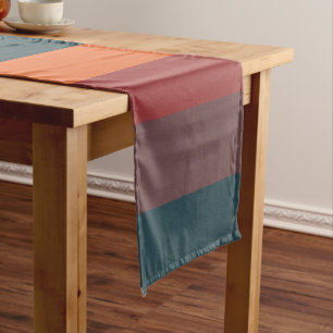 Autumn Sunset Stripes Long Table Runner