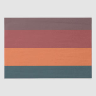 Autumn Sunset Stripes  Tissue Paper