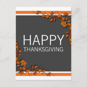 Autumn Swirls Thanksgiving Postcard