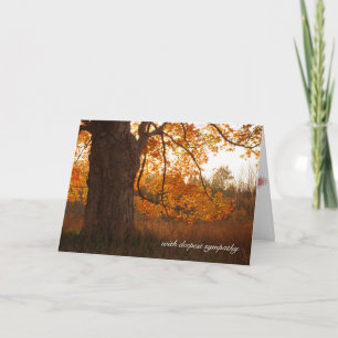 autumn sympathy card