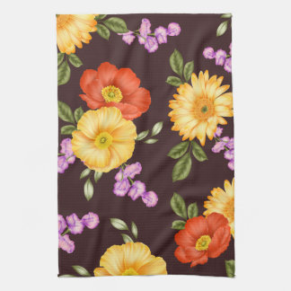 Autumn Symphony - Floral Design  Kitchen Towel