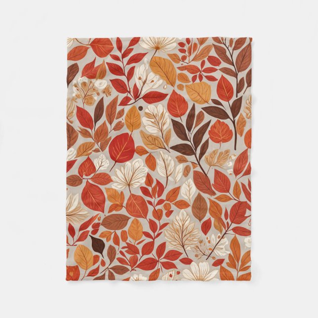 Autumn Tapestry Fleece Blanket (Front)