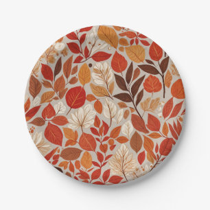 Autumn Tapestry Paper Plate