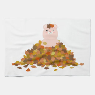 Autumn Teddybear 2 Kitchen Towel