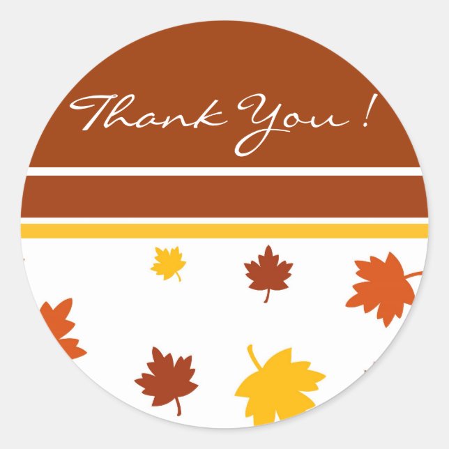 Autumn Thank You ! - Sticker (Front)