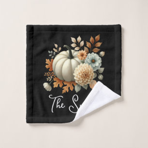 Autumn Thanksgiving Cooking Crew   Fall Holiiday Wash Cloth