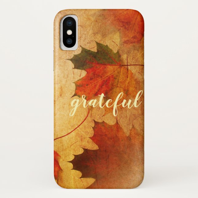 Autumn Thanksgiving Holiday Custom Case-Mate iPhone Case (Back)