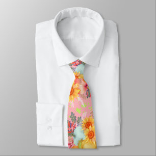 Autumn Thanksgiving Pink Tie