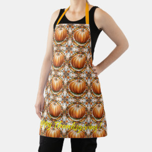 Autumn Thanksgiving Popular Pumpkin Collection Apron