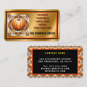 Autumn Thanksgiving Popular Pumpkin Collection Business Card