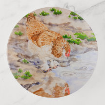 Autumn the Chicken Trinket Tray