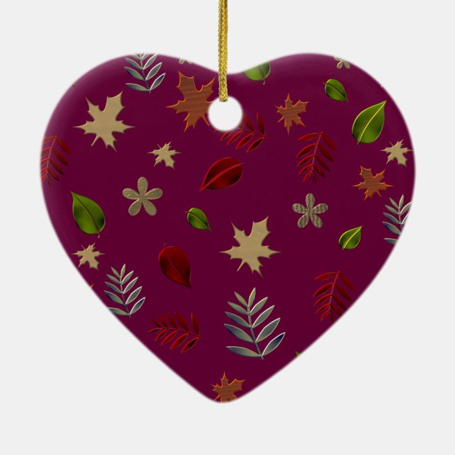 autumn ,the third season ceramic ornament (Back)