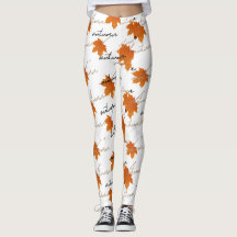 Autumn theme Leggings