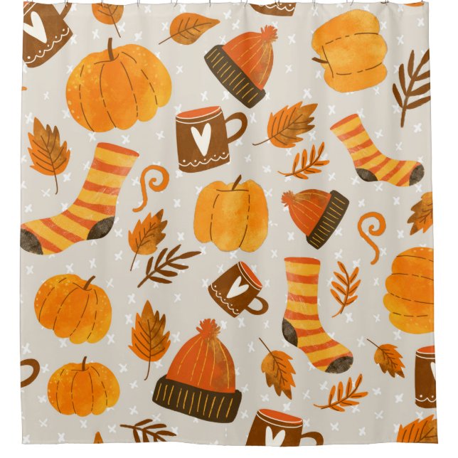 Autumn Theme Seamless Pattern Tile (Front)