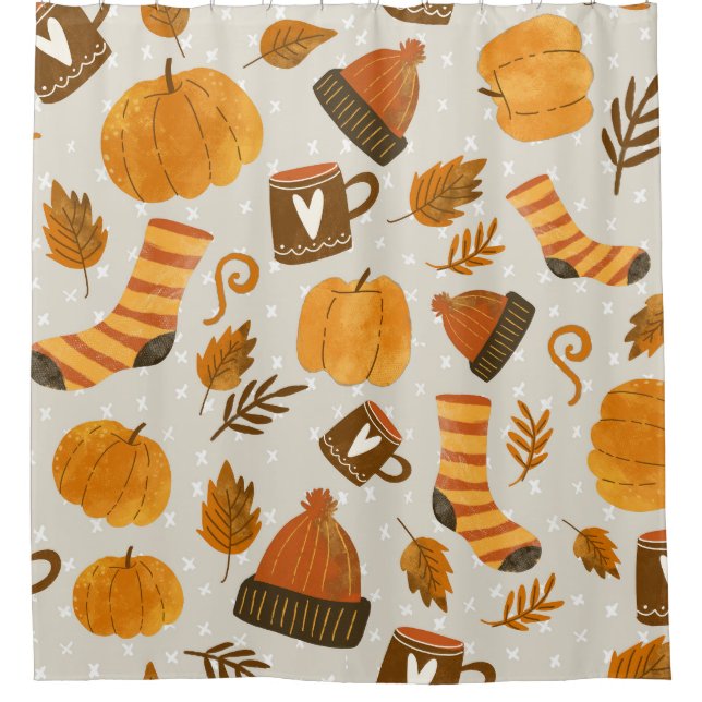 Autumn Theme Seamless Tile Pattern (Front)