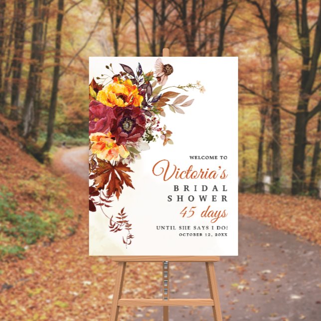 Autumn themed Bridal Shower Poster (Creator Uploaded)