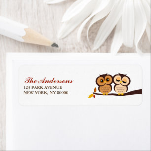 Autumn Themed Owls Wedding