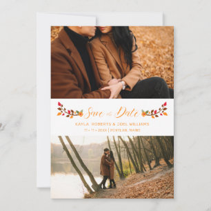 Autumn Themed Wedding Custom Photo Script
