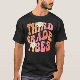 Autumn THIRD GRADE VIBES Retro 3rd Gr Fall Colour T-Shirt