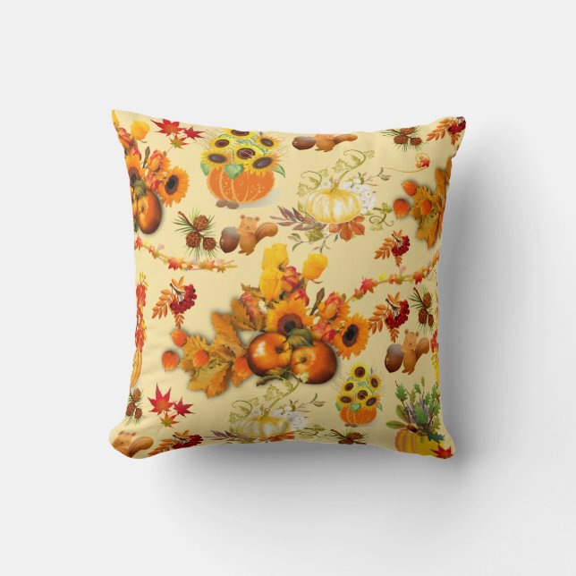 Autumn Throw Pillow (Front)