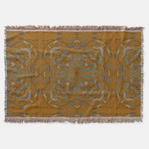 Autumn Tile Throw Blanket