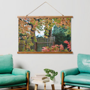 Autumn Time Leaf Colors Hanging Tapestry