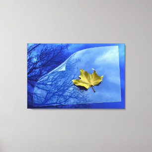 Autumn to winter canvas print