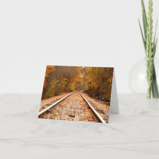 Autumn Tracks notecard