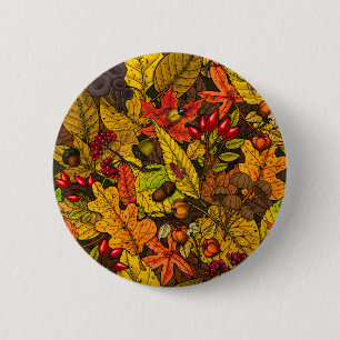 Autumn treasures 2 inch round button