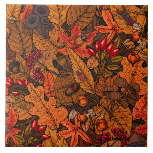 Autumn treasures tile