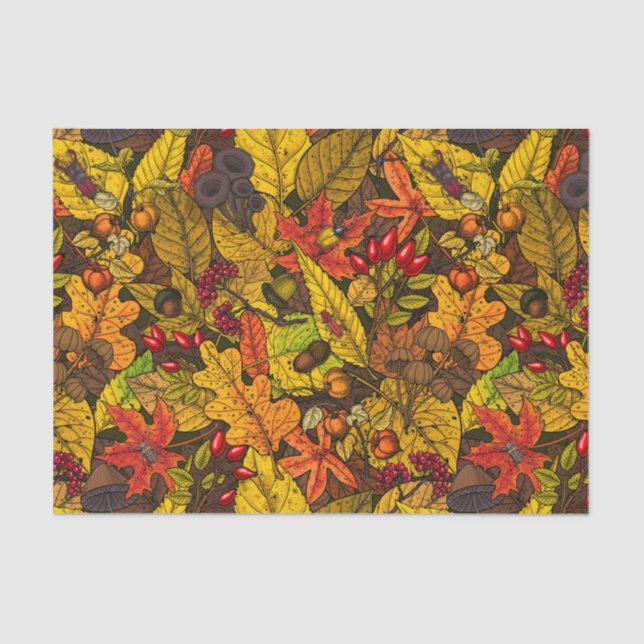 Autumn treasures tissue paper (Front)