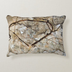 Autumn Tree in Movement by Egon Schiele Accent Pillow