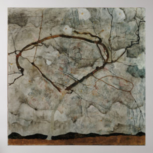 Autumn Tree in Movement by Egon Schiele Poster