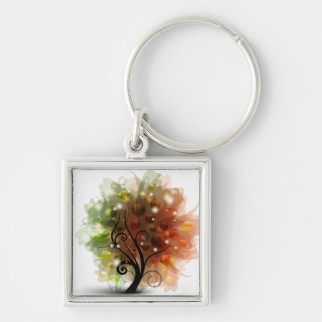 Autumn Tree Keychain (Front)