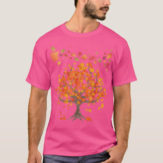 Autumn Tree Leaves Nature Forest Fall 68 T-Shirt