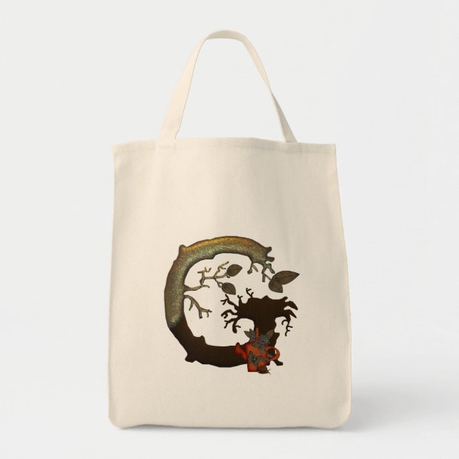Autumn Tree Monogram G Tote Bag (Front)