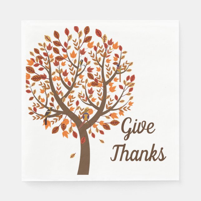 Autumn Tree Napkins (Front)
