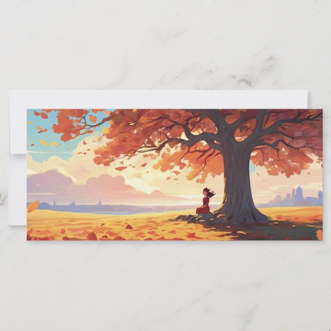 Autumn Tree Prayer Girl  (Front)