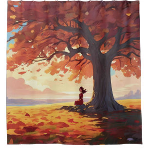Autumn Tree Prayer Girl