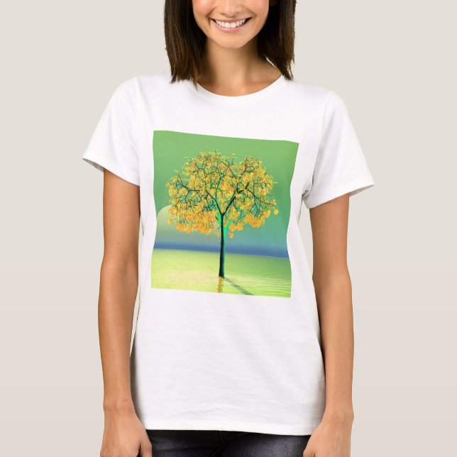Autumn Tree Sunset T-Shirt (Front)