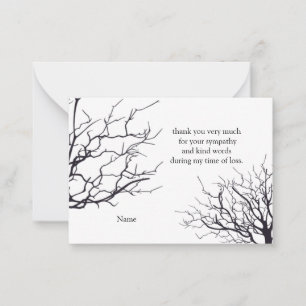 Autumn Tree Thank You card
