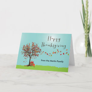 Autumn Tree Thanksgiving Card