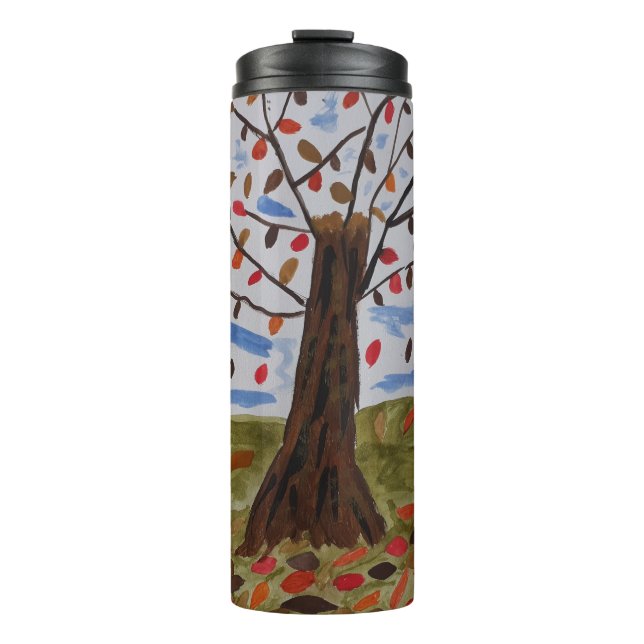 Autumn Tree Thermal Tumbler (Front)