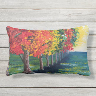 "Autumn Trees 1" Outdoor Pillow