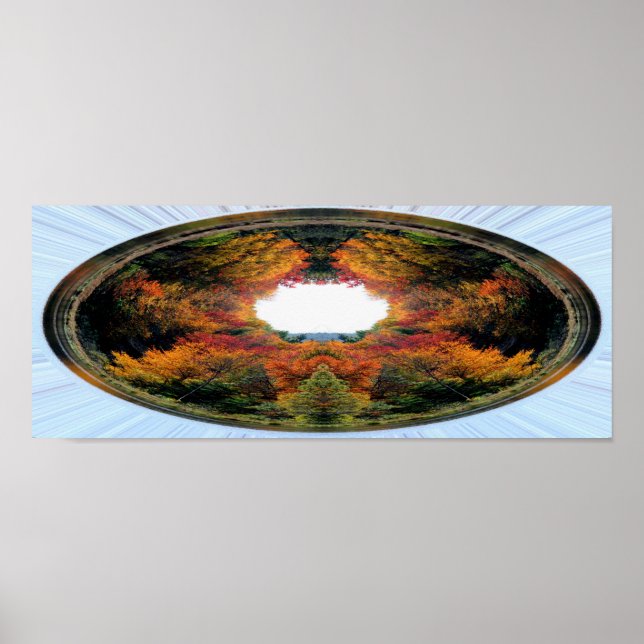 Autumn Trees Abstract Photo Art  Poster (Front)