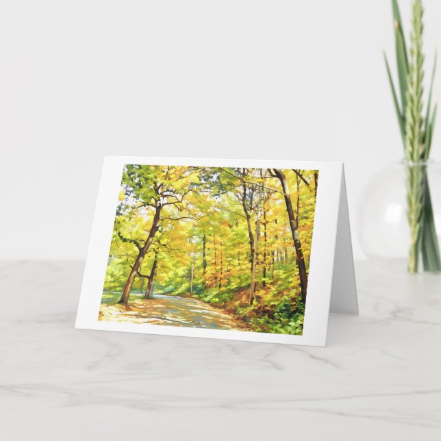 AUTUMN TREES card (Front)