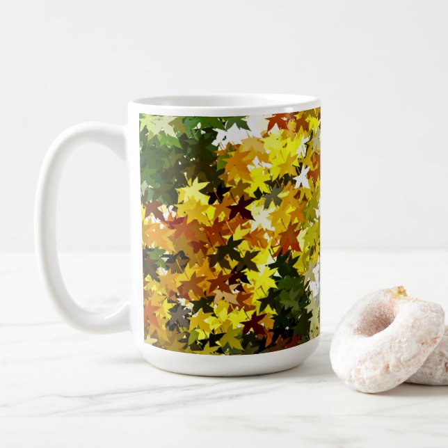 AUTUMN TREES COFFEE MUG (With Donut)