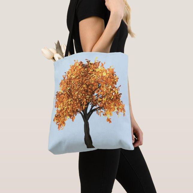 AUTUMN TREES FALL  TOTE BAG (Close Up)