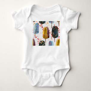 Autumn Trees: Hand Painted Watercolor Seamless Baby Bodysuit